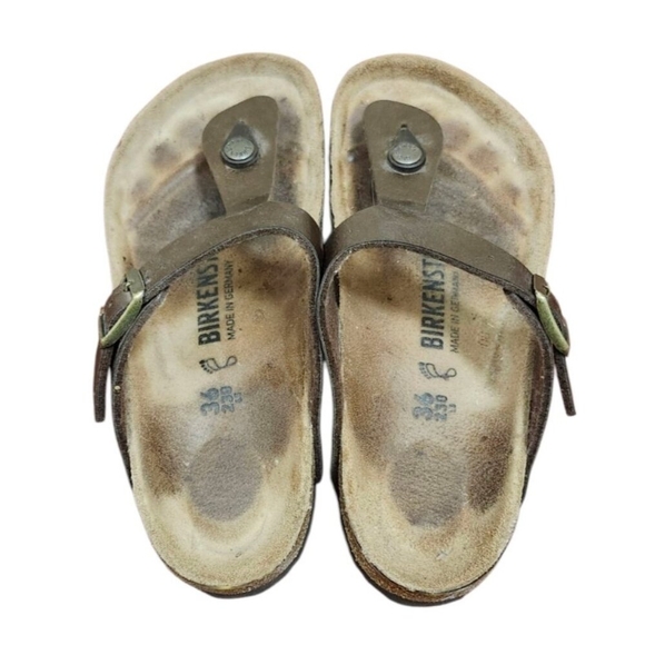 Birkenstock Gizeh sandal Women's in graceful toffee Size EU 36/US 5.5 - Picture 6 of 11